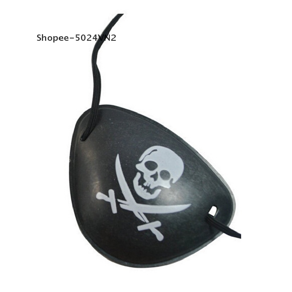 [&amp; Home &amp; living &amp;] Set 2 Miếng Dán Mắt Hình Xương Cướp Biển Trang Trí Tiệc Halloween Cho Bé