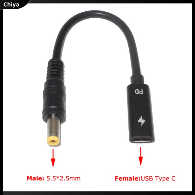 Đầu Chuyển Đổi USB 3.1 Type C Sang DC 7.9 * 5.0mm 4.0 * 1.35 5.5 * 2.5 2.1 Chuyên Dụng Cho Lenovo PD