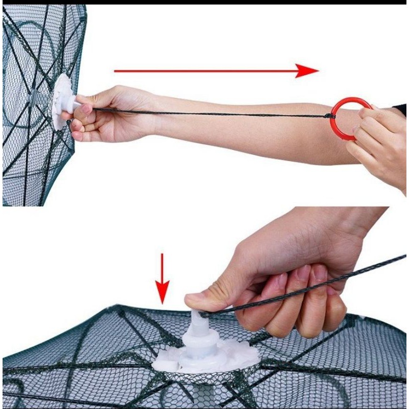 Lưới lồng đánh bắt cá  - 8 cửa