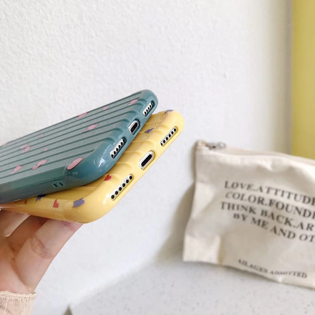 🌸VIDEO THẬT🌸 Ốp Lưng iPhone Vali Sọc Nổi Hình Trái Tim iPhone 6/6s/6plus/6splus/7plus/8plus/x/xs/xs max/11/11 pro max | BigBuy360 - bigbuy360.vn
