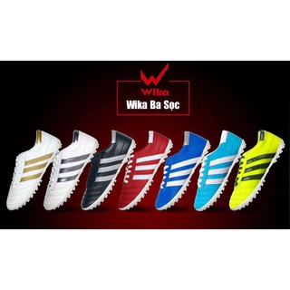 GIÀY BÓNG ĐÁ CT3, 3 SỌC WIKA ĐÃ KHÂU TOÀN BỘ ĐẾ CHẮC CHẮN, BỀN ĐẸP.