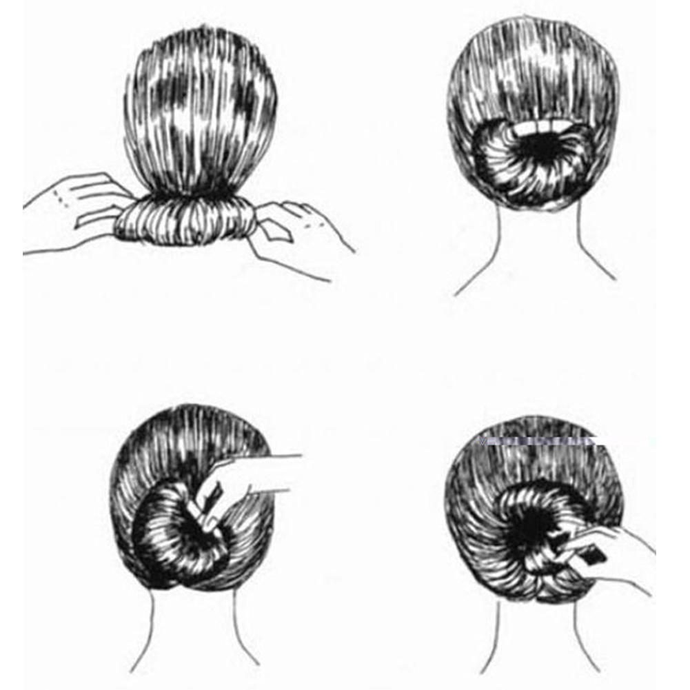 Set 4 dụng cụ buộc tóc tạo kiểu tiện lợi cho nữ