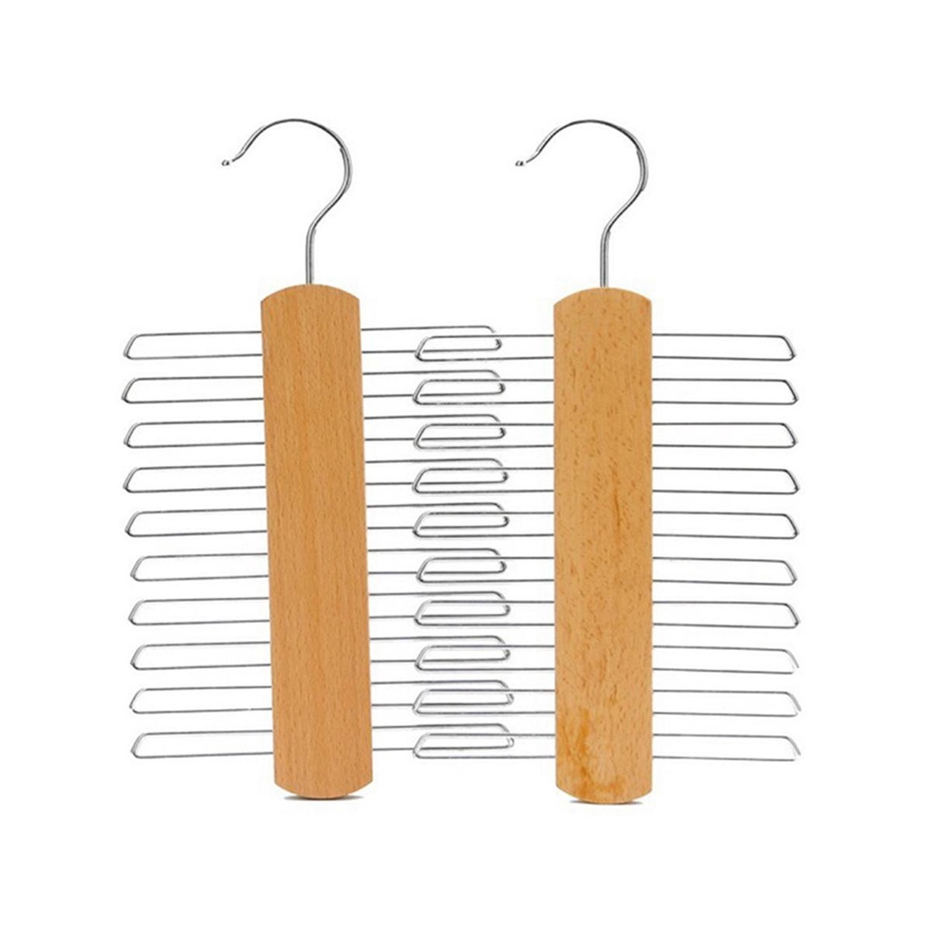 AUGUSTINA Móc Gỗ Treo Cà Vạt Chống Trượt Tiện Lợi