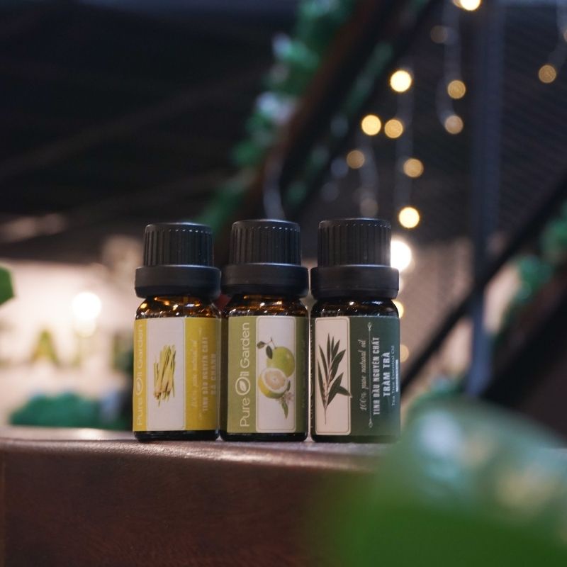 Tinh dầu thiên nhiên Jiashi xông thơm phòng, đuổi muỗi côn trùng lọ 10ml 4 mùi quế, cafe, sả chanh, lavender - XTD01