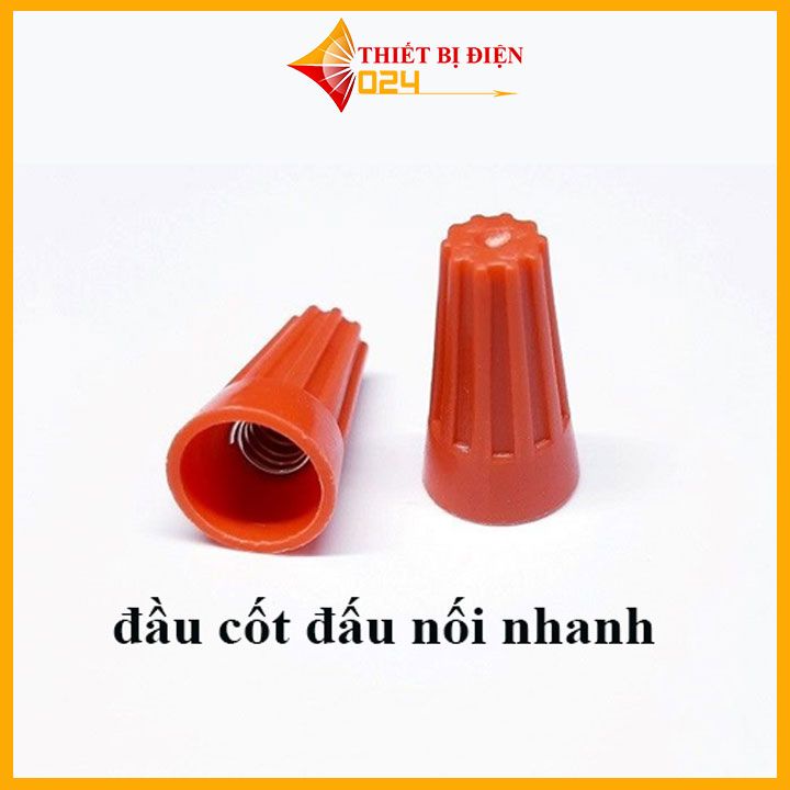 [50cái] Đầu cos nối xoắn dây điện, cút nối nhanh, đầu cốt đồng đấu bình ắc quy xe đạp, xe máy, loa âm thanh P1-2-3-4-6