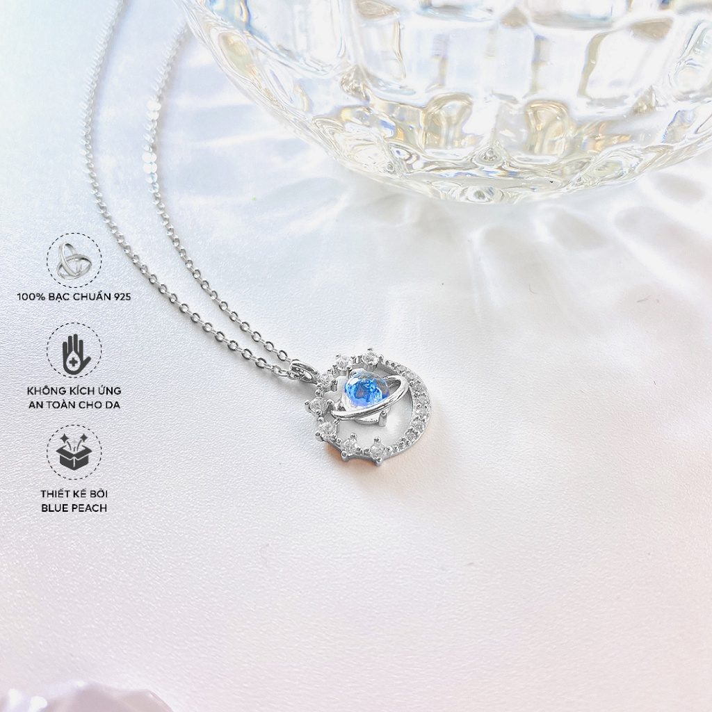 Dây Chuyền Bạc Blue Peach Milky Way DC663