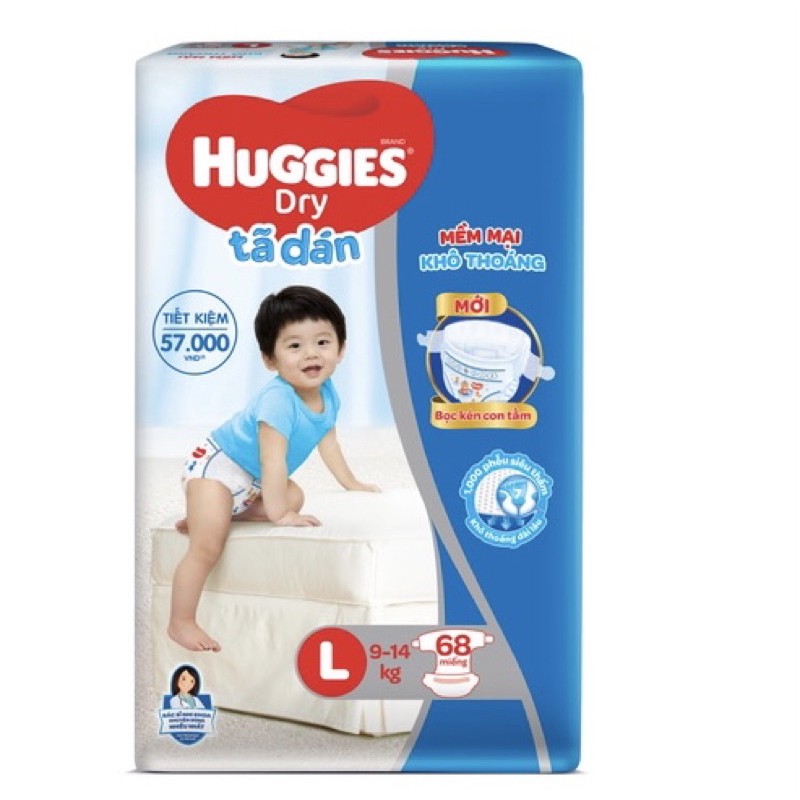 (MẪU MỚI) BỈM HUGGIES TÃ QUẦN VÀ DÁN M74 /L68/XL62/XXL56