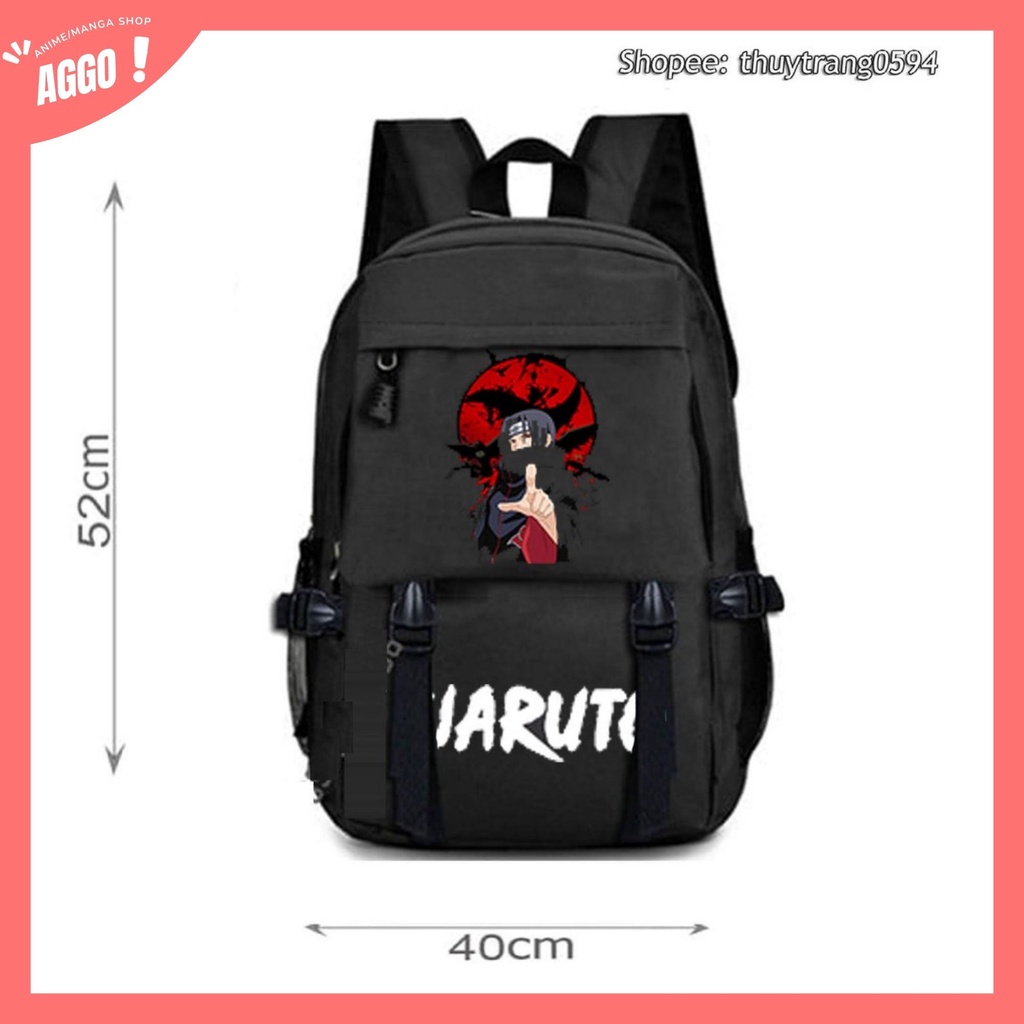 Balo Đi Học Naruto, Balo Cao Cấp Uchiha Sasuke Uzumaki Naruto Itachi Giá Học Sinh