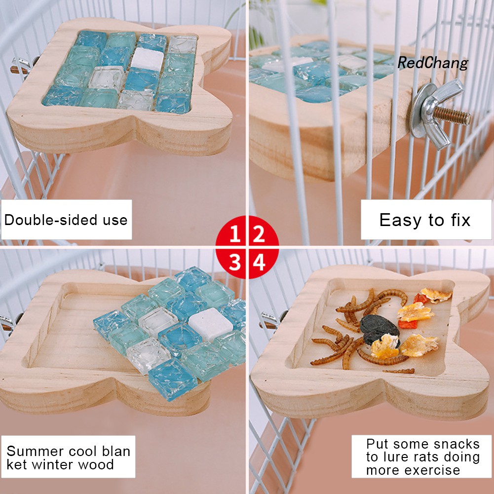 Bàn Gỗ Làm Mát Dành Cho Chuột Hamster