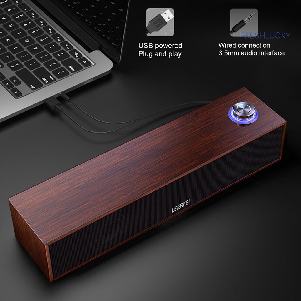 Loa Bluetooth không dây E350M âm thanh vòm stereo siêu trầm hình chữ nhật cho máy tính