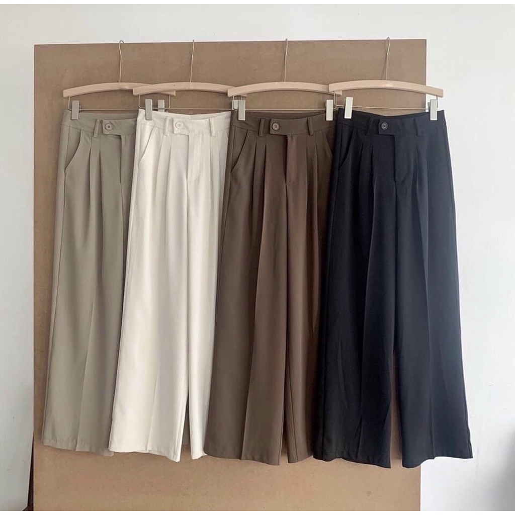 Quần vải dáng suông
