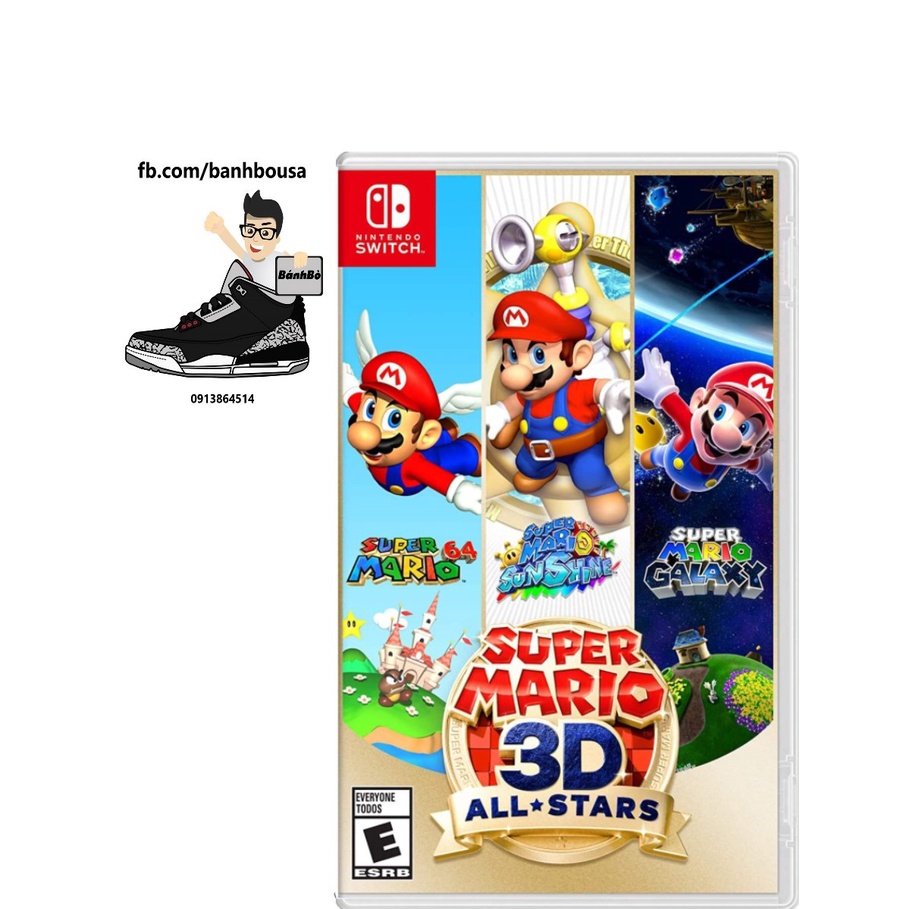 Super Mario 3D All Stars trò chơi điện tử máy Nintendo Switch mới 99% gồm thumbnail