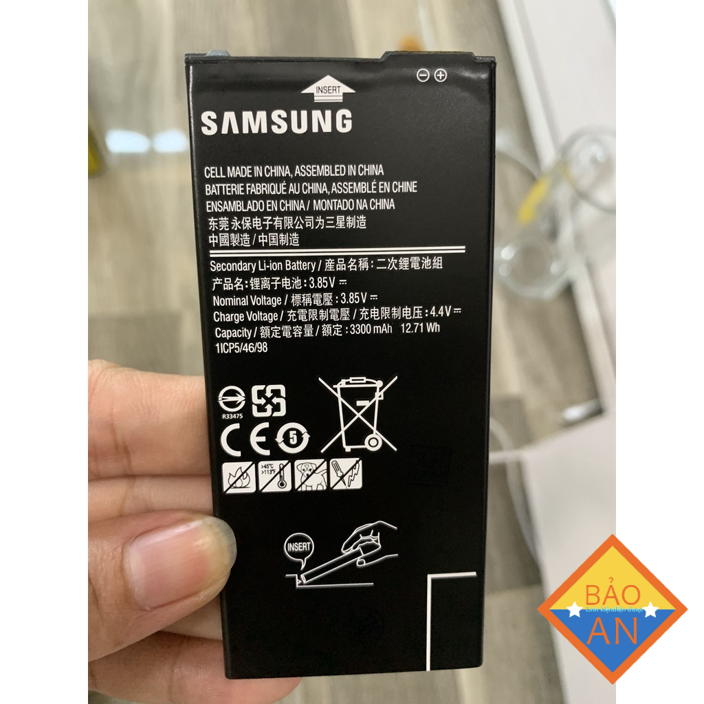 Pin samsung J7 prime mới 100% chính hãng, bảo hành 6 tháng lỗi 1 đổi 1.