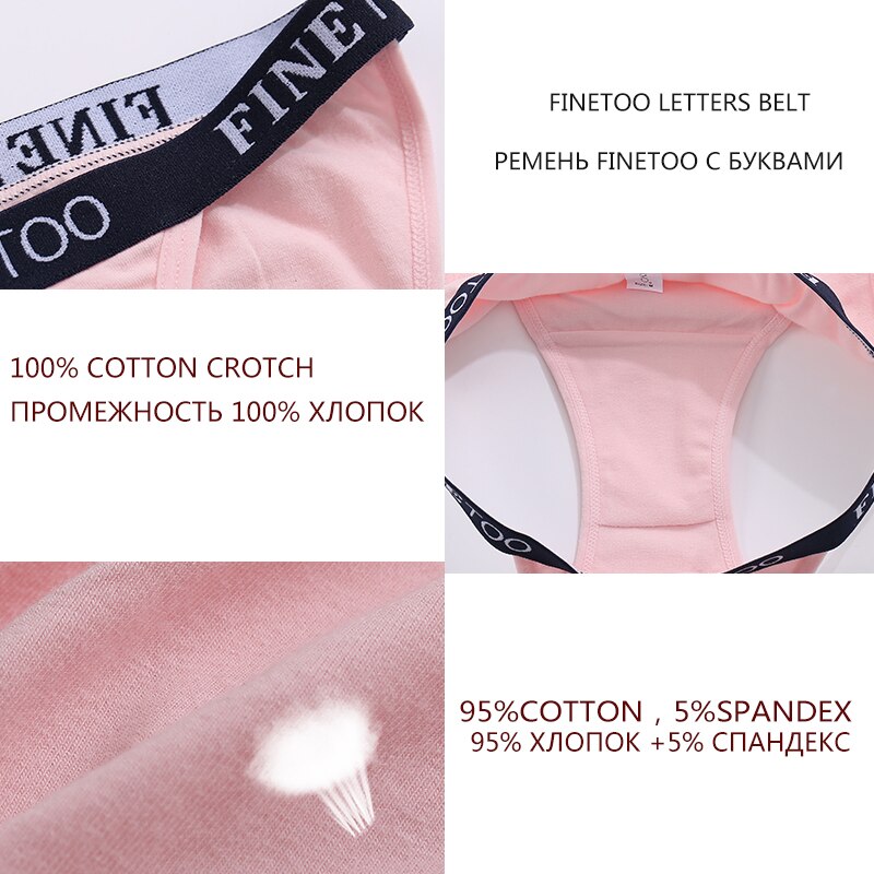 Cute Byte Quần Lót Nữ Vải Cotton Mềm Mại In Chữ Dễ Thương Size M-XL