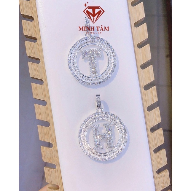 Mặt dây chuyền nam bạc chữ cái bạc 925 mẫu mới 2022-Minh Tâm Jewelry