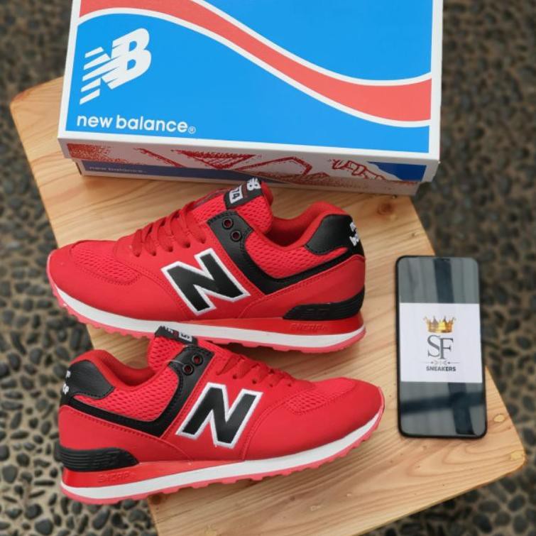 Giày Thể Thao New Balance 574 Encap Màu Đỏ Đen Chất Lượng Cao Cho Nam