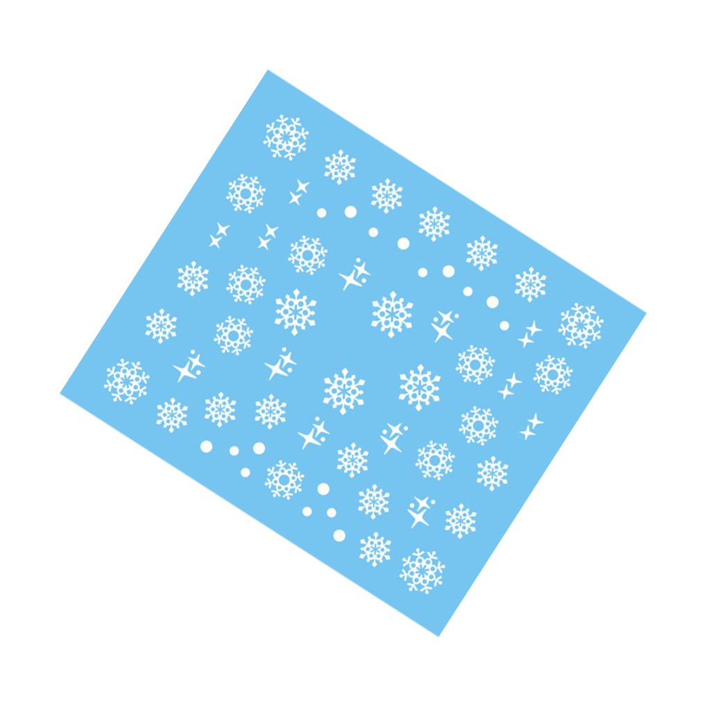 [Hàng mới về] Miếng dán trang trí móng tay họa tiết giáng sinh xinh xắn làm đẹp cho nữ