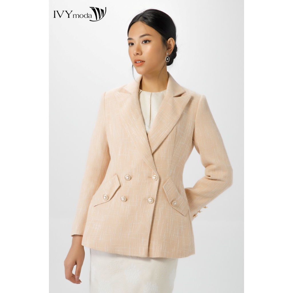 [NHẬP WABRTL5 GIẢM 10% TỐI ĐA 50K ĐH 250K ]Áo vest dạ Tweed nữ IVY moda MS 67M6898