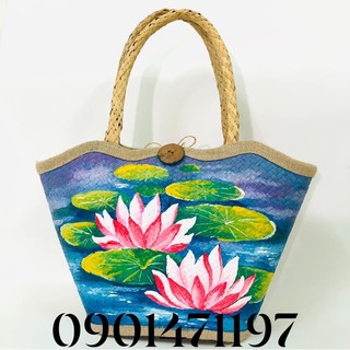 GIỎ CỎ BÀNG VẼ THỦ CÔNG
