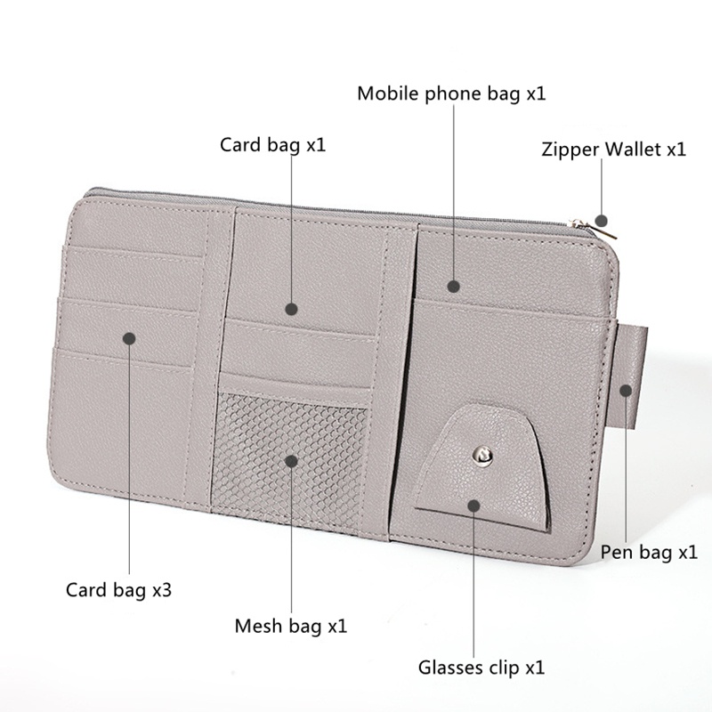 Giá Đỡ Kính Mát Gắn Tấm Che Nắng Xe Hơi Tiện Dụng