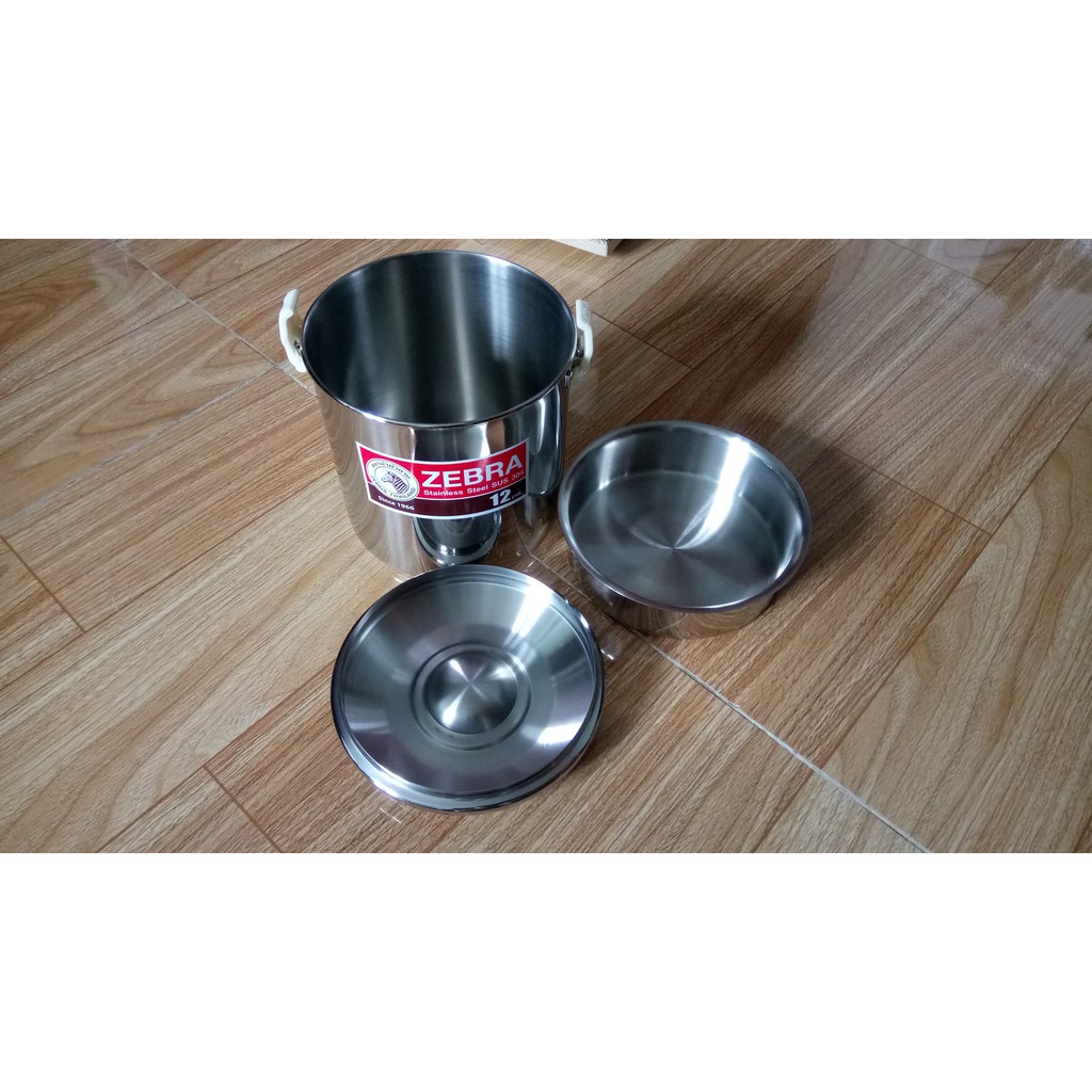 Camen 12cm khoá tự động ZEBRA + 151624 + Có ngăn trong sâu lồng
