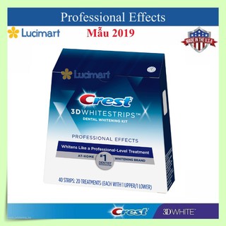 Miếng dán trắng răng Crest 3D White Mỹ loại Glamorous White
