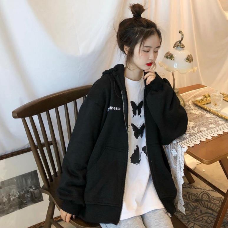 Áo Khoác Nỉ Có Mũ Anesthesia Ulzzang Unisex(Hàng Sẵn)