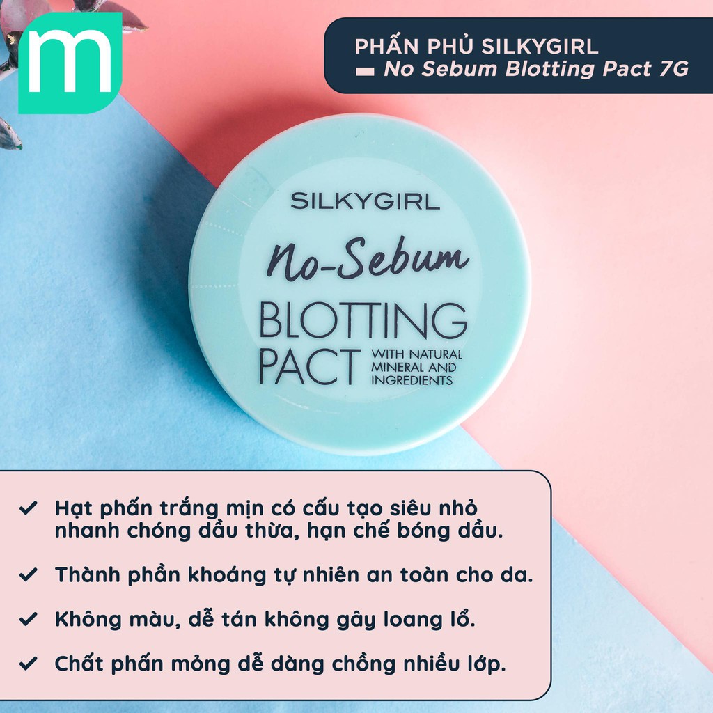 Phấn Phủ Silky Girl No Sebum Blotting Pact