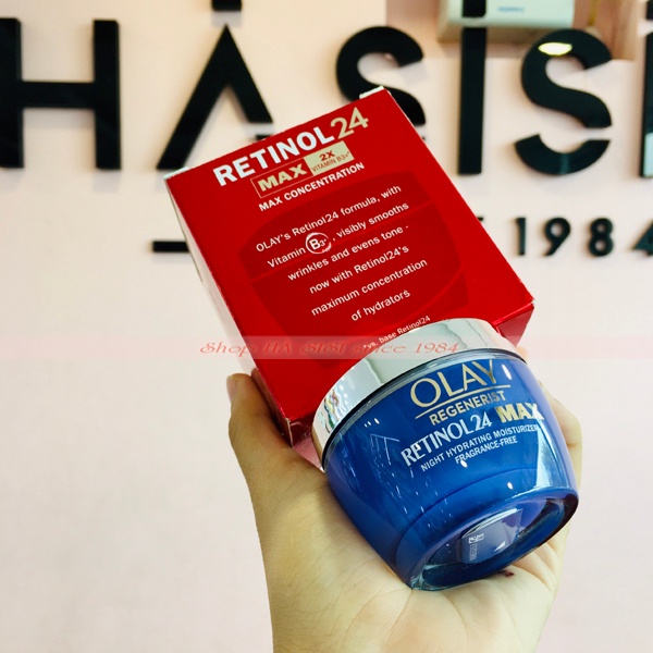 Kem Dưỡng Chống Lão Hóa &amp; Phục Hồi Da OLAY Regenerist Retinol 24 Night Moisturizer 48g