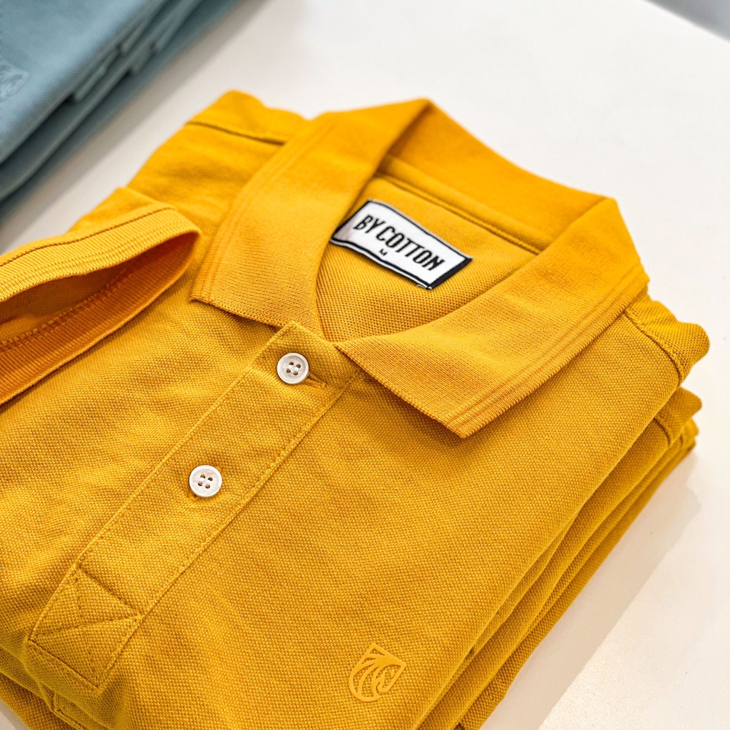 Áo Thun Nam Cao Cấp Yellow Basic Polo BY COTTON