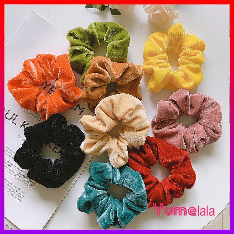 Cột tóc Scrunchie nhung mịn Tiểu thư kiêu sa