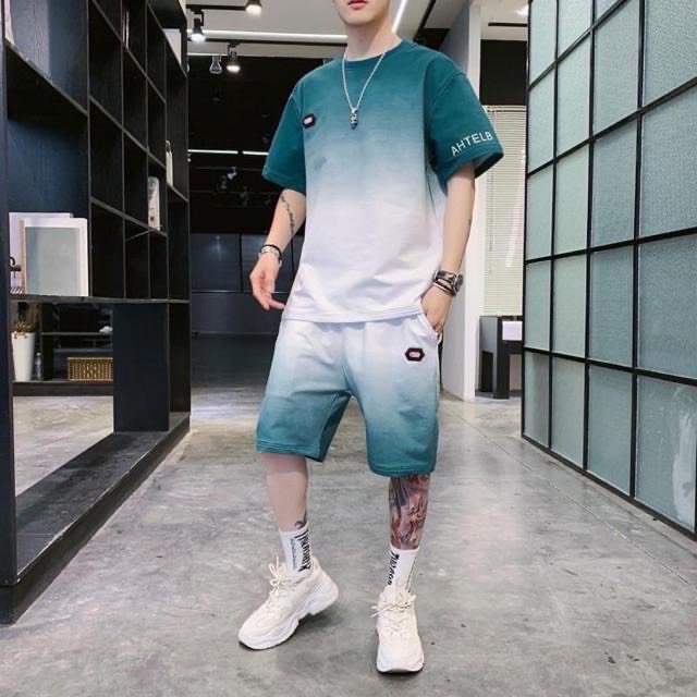 ĐỒ BỘ THUN LẠNH NAM NỮ ❤️ MẪU MỚI❤️ Nguyên Sét thể thao mặc nhà giá rẻ chát vải tốt mát nhẹ loang M01