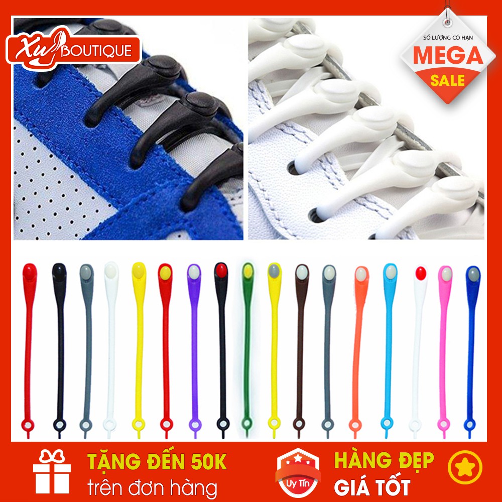 [SOCK] Bộ Dây Giày Cao Su Đàn Hồi Thông Minh Hilaces (14 DÂY)