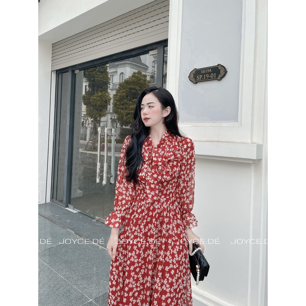 Váy hoa dài tay siêu xinh sang chảnh JDVH02 | BigBuy360 - bigbuy360.vn