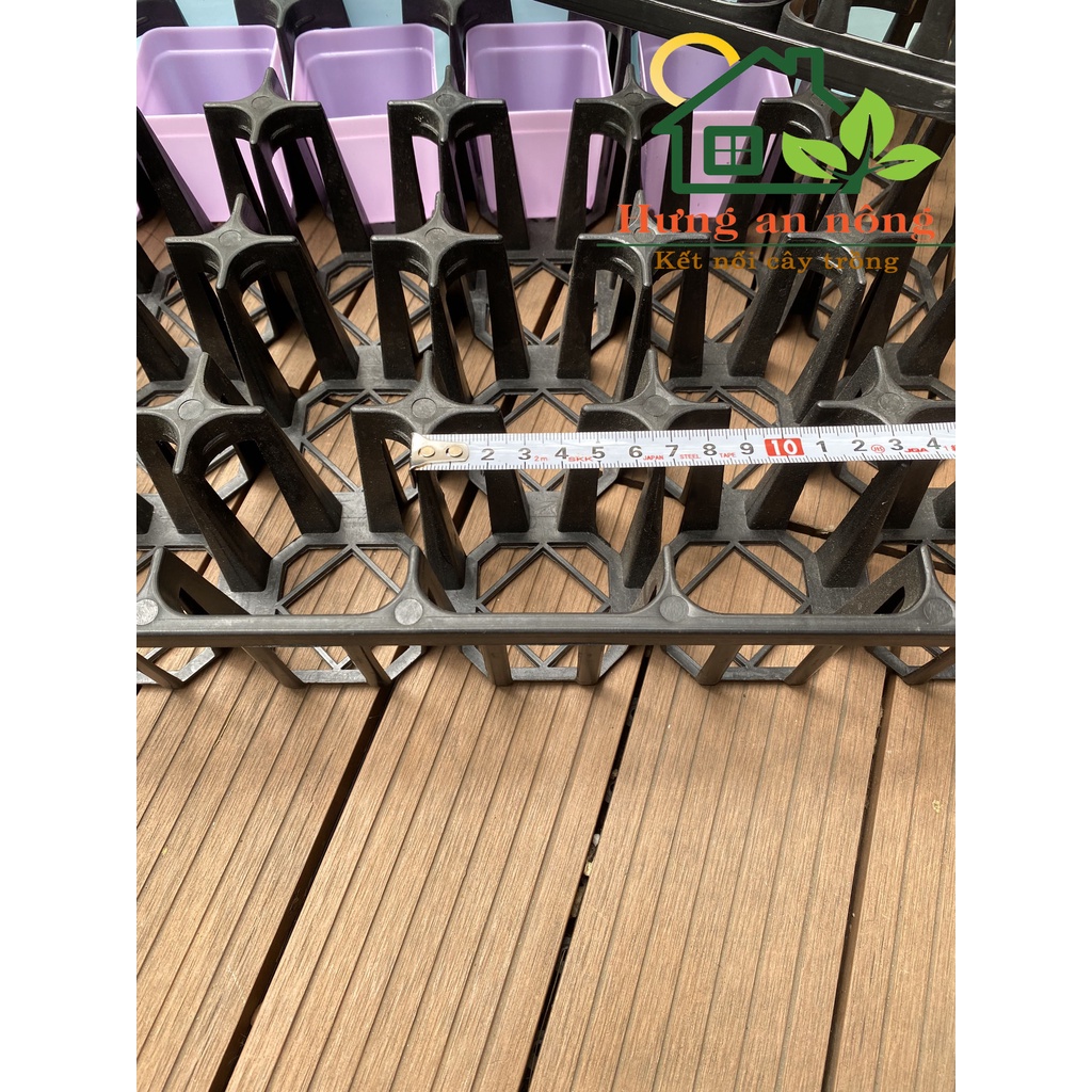 CNVN - Set 5 khay chữ nhật ô tròn ô vuông dùng chứa chậu ươm trồng sen đá xương rồng cây cảnh giò lan.