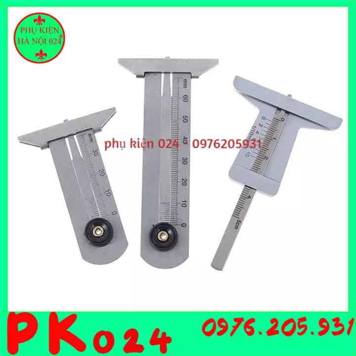 Dụng Cụ Đo Độ Sâu, Độ Mòn Rãnh Lốp Xe Ô Tô Bằng Thép Không Gỉ 30mm, 60mm