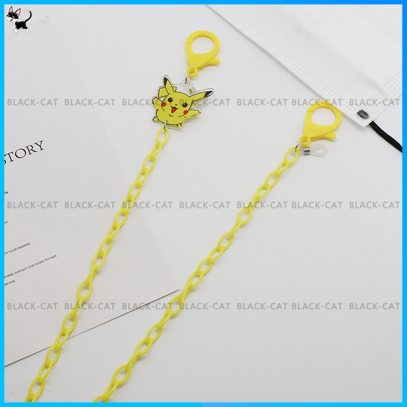 Dây Đeo Mắt Kính Màu Sắc Kẹo Ngọt Họa Tiết Pikachu Đáng Yêu