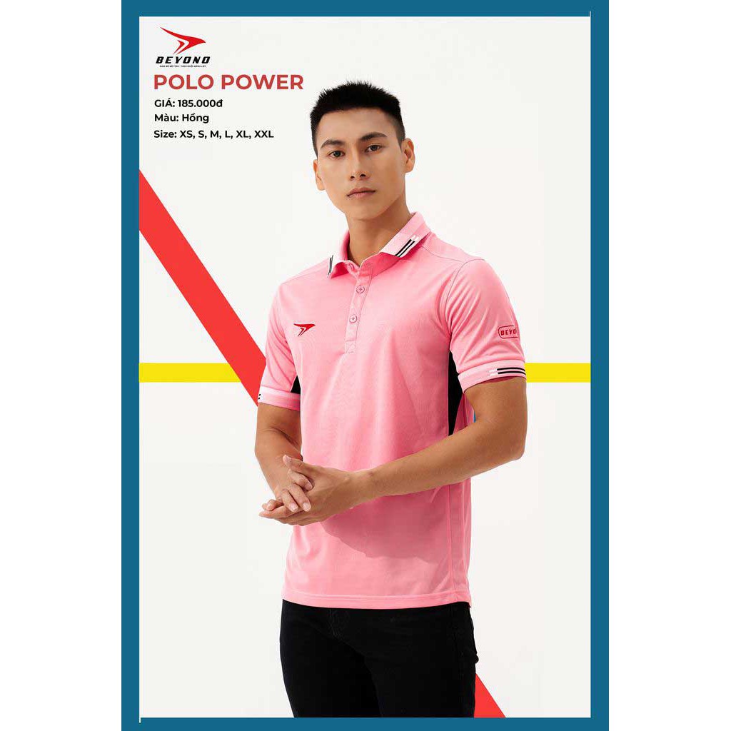 Áo Polo Beyono Power - Áo Di Chuyển Thể Thao, Trẻ Trung, Năng Động,Thoáng Khí