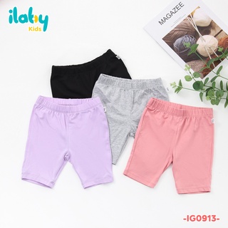 Quần cho bé gái ILABY legging lửng chất liệu thun cotton co dãn- tăng 1 size so với bảng size [34IG09130522]