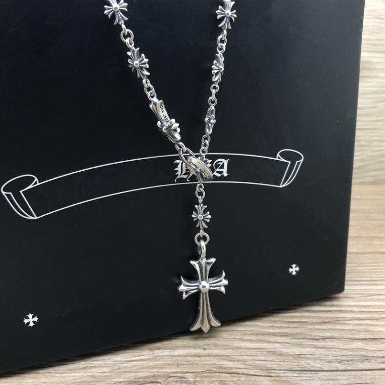 Dây chuyền, Vòng cổ Chrome heart, Dây chuyền bạc chuỗi thánh giá có thể tùy chỉnh kích thước, phụ kiện thời trang HHST00