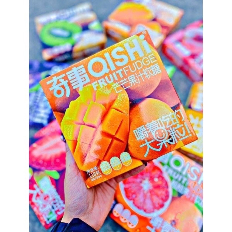 KẸO DẺO TRÁI CÂY QISHI 118g  - 8 VỊ TRÁI CÂY NHIỆT ĐỚI THƠM NGON