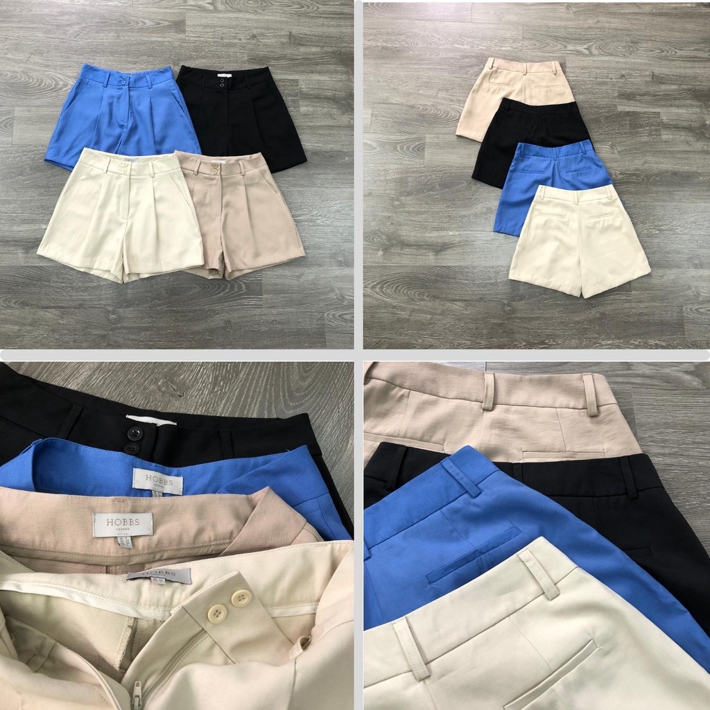 Quần short nữ vnxk hãng Hobbs / Chất cotton co giãn / Nhiều màu / Có túi 2 bên / Quần cạp cao / Công sở