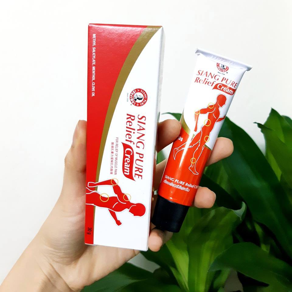 Gel Nóng Xoa Bóp Siang Pure Relief 30g Thái Lan