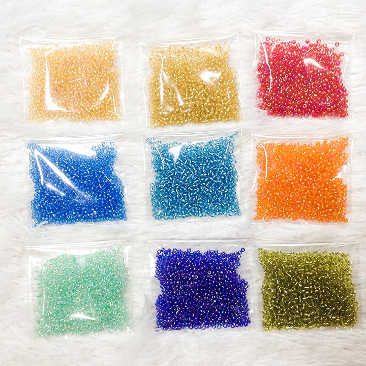 Hạt cườm kêt áo đính trang phục nhiều màu