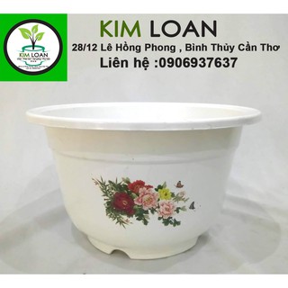 Combo 4 chậu nhựa tròn Bốn Mùa C8 44x31cm