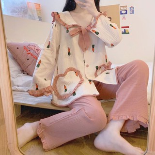 ORDER_ Bộ Ngủ Tiểu Thư Dễ Thương N19