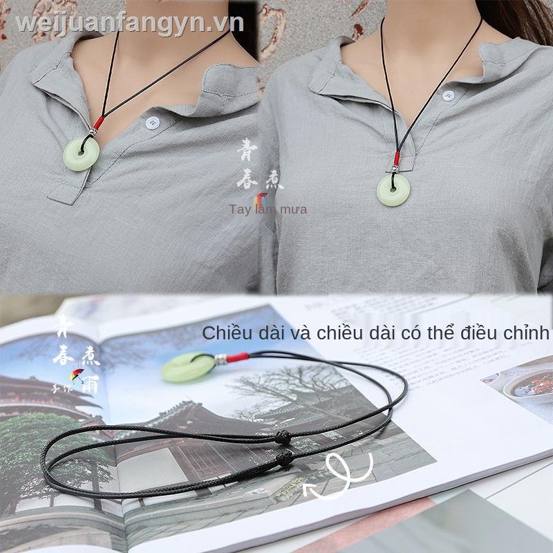 Vòng cổ mặt đá dạ quang có khóa an toàn chỉnh được cho nam và nữ