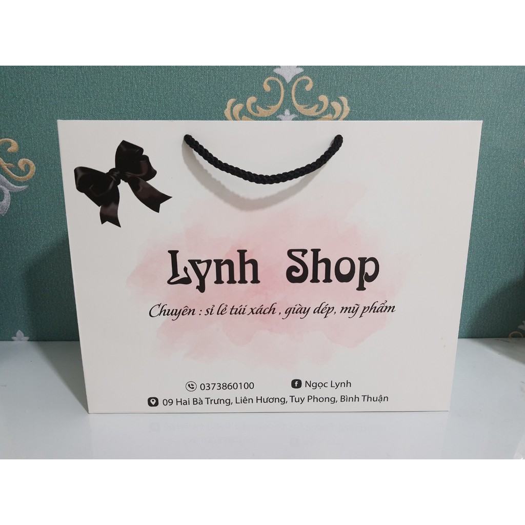 100 túi giấy ivory XL 30x23x12 in theo yêu cầu | BigBuy360 - bigbuy360.vn