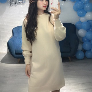 Váy len lông thỏ