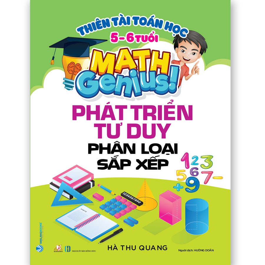 Sách - Thiên Tài Toán Học - Làm Quen Với Phép Cộng Trừ cho Bé Từ 5 - 6 Tuổi  - VLG